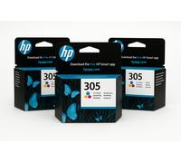 HP 305 Original Ink Cartridge Tri-Colour Pack Of 3 , 3YM60AE