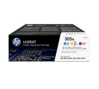 HP 305A Original Toner Cartridge CF370AM 3 Colours Pack of 3