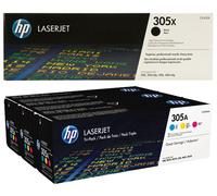 HP 305X Toner Cartridges Bundle of 4