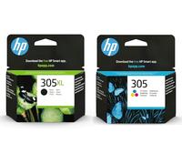 HP 305XL Black & 305 Colour Ink Cartridge Combo Pack - Recycling Pack Included