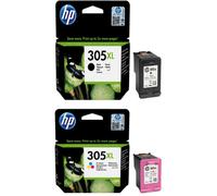 HP 305XL High Yield Original Black & Tri Colour Ink Cartridge Multipack (6ZA94AE) - HP ENVY Series Ink Cartridges - HP Envy 6452 All-in-One Ink Cartridges