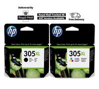 HP 305XL ink cartridge 2 pc(s) Original High (XL) Yield Black, Cyan, Magenta, Yellow