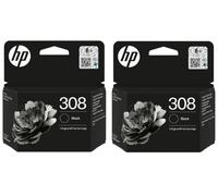 HP 308 2-Pack Black Original Ink Cartridges (7FP21UE)