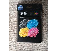 HP 308 2-Pack Black/Tri-color Original Ink Cartridge - 6L6S6UE Brand New sealed