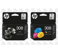 HP 308 / 308e / Black / Colour Original Ink Cartridges For DeskJet 4322 Printers