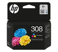 HP 308 Tri-color Original Ink Cartridge