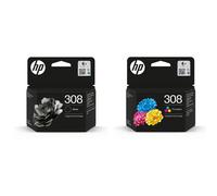 HP 308 / 308e / Black / Colour Original Ink Cartridges For DeskJet 4322 Printers