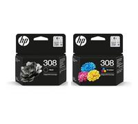 HP 308 Black & Colour Original Ink Cartridges