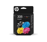 HP 308 Black & Colour Original Printer Ink Cartridges 6L6S6UE HP308