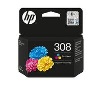 HP 308 2-Pack Black/Tri-color Original Ink Cartridge Combo