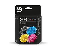 Hp 308 Original Black/Tri-Colour Ink Cartridge Combo 2-Pack One Colour