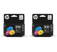 HP 308 Tri-color Original Ink Cartridge (Pack of 2)