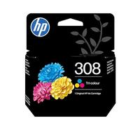 HP 308 Tri-Colour original Ink cartridge (7FP20UE) - Works Envy 6110, 6120, 6130, 6520, 6530 series