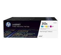 HP 312A Cyan Tri-Pack LaserJet Toner Cartridge