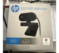 HP 320 FHD 1080p Webcam - Works with Zoom, Chrome & Microsoft Teams Full HD Wide