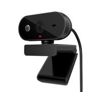 HP 320 FHD Webcam, Plug and Display, Ambient Light auto-Adjust Full HD 1080P, 66º Wide-Angle Webcam, 360º Swivel and Tripod Support, Chromebook Certified (53X26AA)
