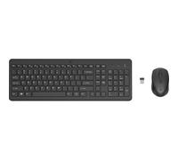 HP 330 Wireless Mouse and Keyboard Combo Wireless Keyboard - Black, Black