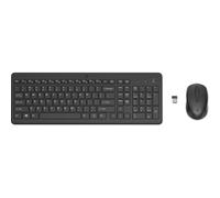 HP 330 Wireless Keyboard and Mouse Combo | 2.4 GHz Wireless Connection with USB Dongle | 12 Function Keys | Ergonomically Designed