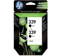 HP 339 Black Inkjet Print Cartridges Black Ink Cartridges - Ink Cartridges (Black, 20-80%, -15-35°C, 15-35°C, 5-95%) Pack of 2