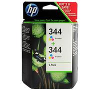 HP 344 - 2-pack - colour (cyan, magenta, yellow) - original - ink cartridge