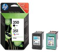 HP 350/351 Ink cartridge - 1-pack Black, colour (cyan, magenta, yellow)