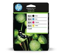 HP 364 Black/Cyan/Magenta/Yellow Original Ink Cartridges 4-Pack