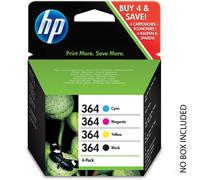 Original N9J73A HP 364 Multipack Black Cyan Magenta Yellow Ink Cartridges