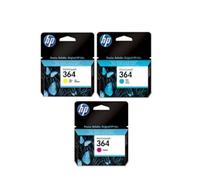 HP 364 SET OF 3 C5380 C6380 D5460 B8550 C5324 HP354