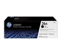 HP 36A 2-pack Black Original LaserJet Toner Cartridges