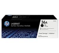 HP 36A Black Toner Cartridge (2 Pack) - HP LaserJet Pro M1120, M1522n, M1522nf - High Yield - Black
