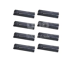 HP 36A Eight Pack - 8 x Black Replacement Laser Toner Cartridges (CB436A)