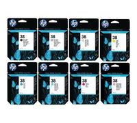 HP 38 Full Ink Cartridge Set - Vat Inc - NO LIGHT MAGENTA