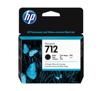 HP 3ED71A Original HP 712 High Capacity Black Ink Cartridge - 3ED71A Designjet Ink, 80ml