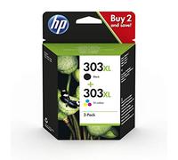 HP 3YN10AE 303XL High Yield Original Ink Cartridges, Black and Tri-Colour, Multipack