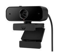 HP 430 FHD Webcam | Full HD 1080p | Dual Mics | Auto Focus | Lighting and Colour Correction | Privacy Shutter | 360° Swivel and 15° Tilt | 85° Field of View | Compatible with Chrome, PC or Mac | Black