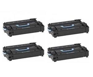HP 43X Quad Pack - 4 x Black High Capacity Replacement Laser Toners (C8543X)