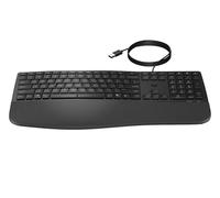 HP 480 Comfort Keyboard, USB-A Wired Connection with 1.5 m Cable, Multi-Device, Qwerty, 23 Programmable Keys, 12 Million Pressures, Windows 10 and 11, iOS, Chrome OS, MacOS, Black
