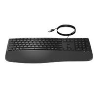 HP 485 Comfort Wired Keyboard with Wrist Rest and 23 Programmable Keys