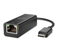 HP 4Z527AA USB-C to RJ45 Adapter Compact black design for connectivity
