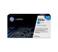 HP 504A Cyan Original LaserJet Toner Cartridge. Colour toner page yield: 7000 pages Printing colours: Cyan Quantity per pack: 1 pc(s)