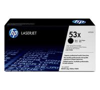 HP Q7553X 53X High Yield Original LaserJet Toner Cartridge, Black, Single Pack