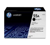 HP 55A Black Original LaserJet Toner Cartridge. Black toner page yield: 6000 pages Printing colours: Black Quantity per pack: 1 pc(s)