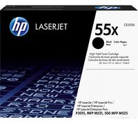 HP 55X High Yield Original LaserJet Black Toner Cartridge, Black