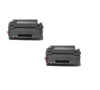 HP 55X Twin Pack - 2 Black High Capacity Replacement Laser Toners (CE255X)