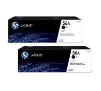 HP 56A Twin Pack - 2 Black Original Standard Capacity Toner Cartridges (CF256A)