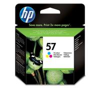 HP 57 Tri-color Original Ink Cartridge. Colour ink page yield: 500 pages Printing colours: Cyan Magenta Yellow Quantity per pack: 1 pc(s)