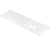 HP 600 Pavilion Wireless Keyboard, Numeric Keypad, Shortcut Keys, USB Receiver Included, Caps Lock LED Indicator, Spanish Layout Keyboard, White, QWERTY