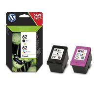HP 62 2-pack Black/Tri-color Original Ink Cartridges (N9J71AE)