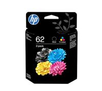 HP 62 Black/Tri-Color Original Ink Cartridge 2-Pack (N9J71AE) OfficeJet 5700 series, ENVY 5500, 5600, 7600 series