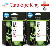 HP 62 Combo Black/Tri-colour Original Ink Cartridges 2 pack- N9J71AE